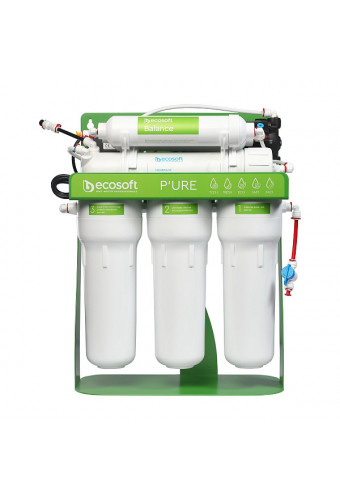 Фільтр зворотнього осмосу Ecosoft P'ure Balance з помпою на станині (MO675MBALPSECO)
