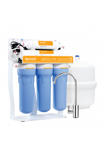 Фільтр зворотнього осмосу Ecosoft Absolute з помпою на станині (MO575PSECO)