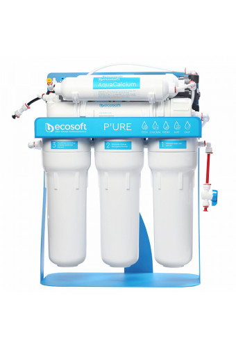 Фільтр зворотнього осмосу Ecosoft P'ure Aquacalcium з помпою на станині (MO675MACPSECO) Фільтр зворотнього осмосу Ecosoft P'ure Aquacalcium з помпою на станині (MO675MACPSECO)